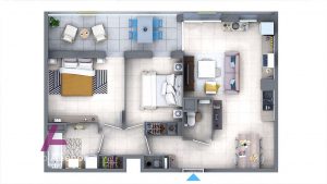 Appartement T3 de 61 m2